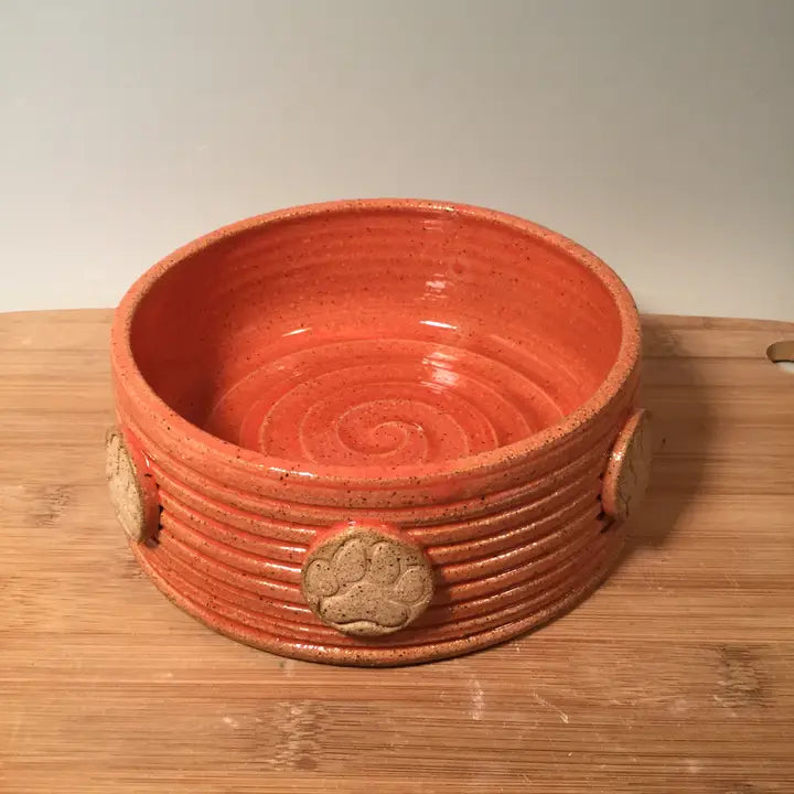 Stoneware Pet Bowl Medium Paw