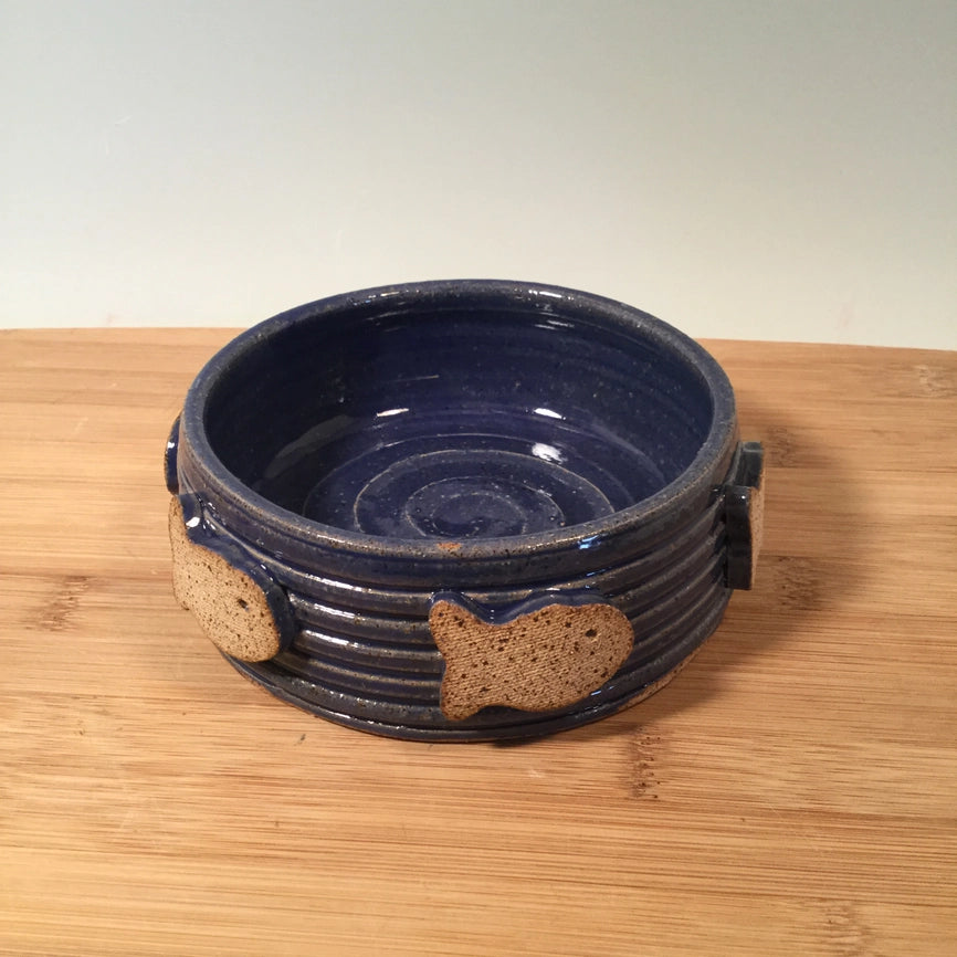 Stoneware Pet Bowl X Small Fish Design