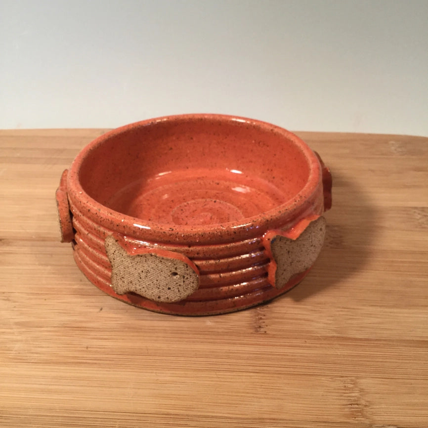 Stoneware Pet Bowl X Small Fish Design