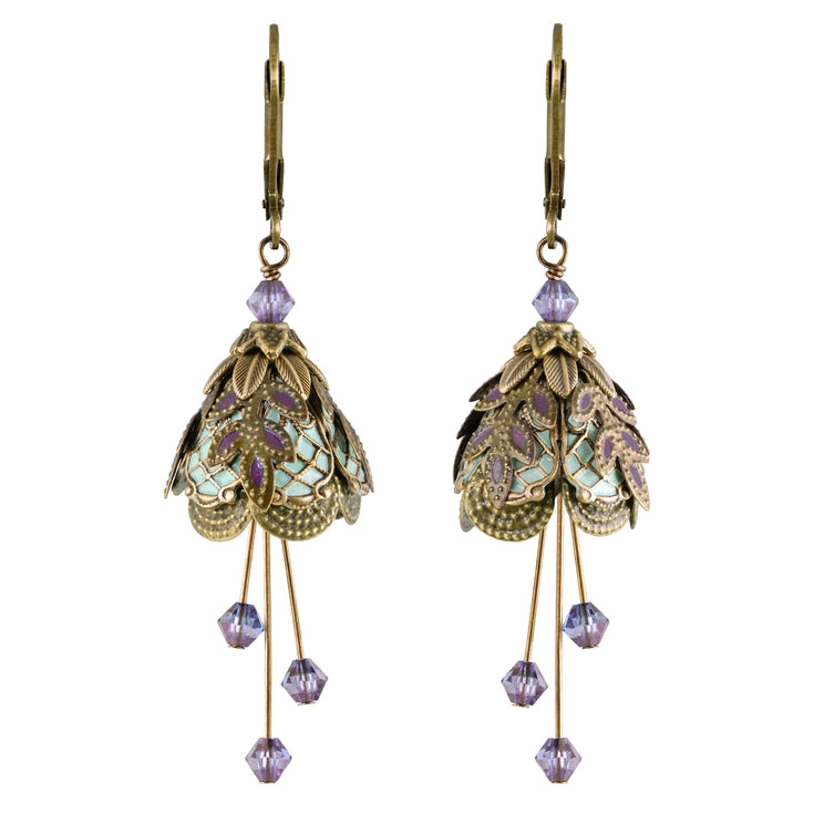 Art Deco Flower Fairyland Earrings