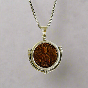 Micheal IV Bronze Coin Necklace Circa 1034