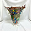 Contemporary Glass Cherry Red Vase