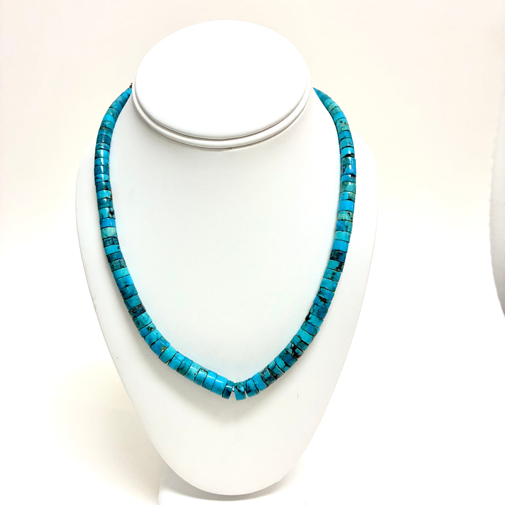 Turquoise Heishi Necklace