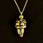 Gold Venus of Willendorf Pendant