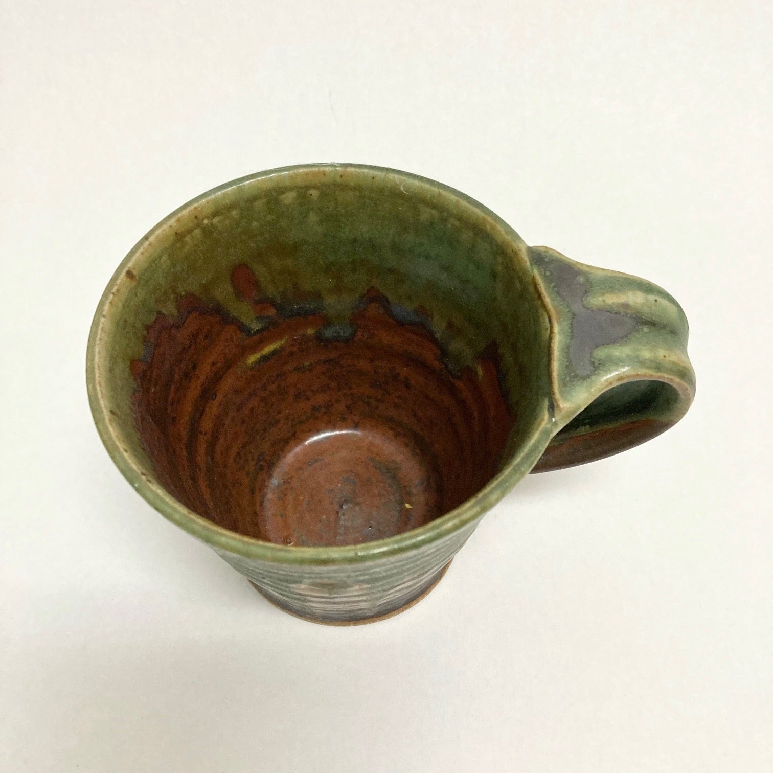 David Voll Stoneware Mug Rust/Green