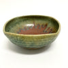 David Voll Stoneware Square Bowl Rust/Green