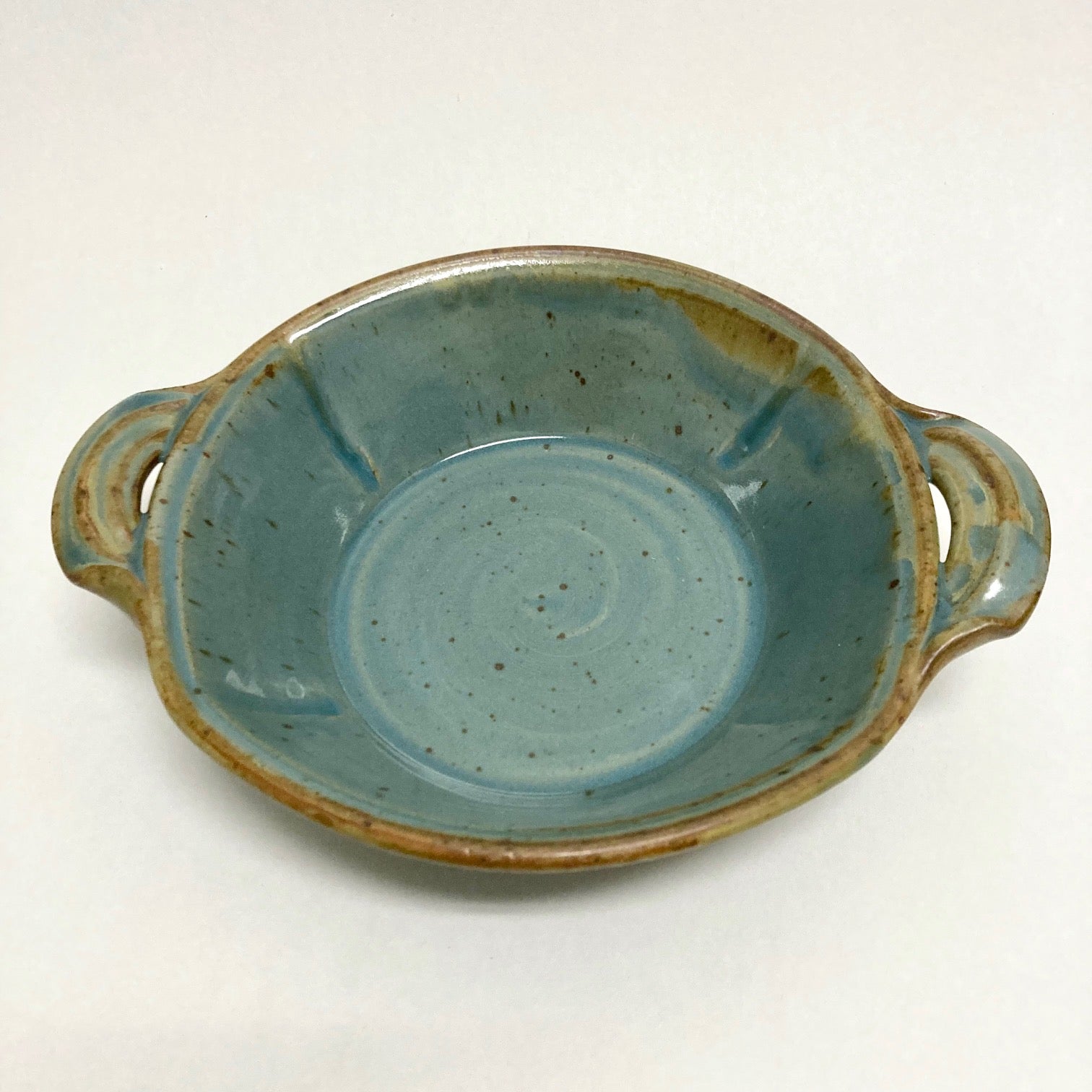 David Voll Stoneware Small Baker Robin's Egg Blue