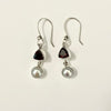 Garnet & Pearl Earrings