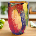 Oval Form Fireworks Vase