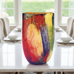 Oval Form Fireworks Vase