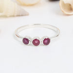 Ruby Trio Ring