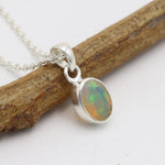 Oval Opal Necklace