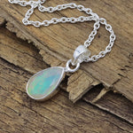 Opal Raindrop Necklace