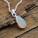 Opal Raindrop Necklace