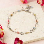 Leilani Czech Glass Chain Bracelet