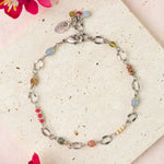 Leilani Czech Glass Chain Bracelet