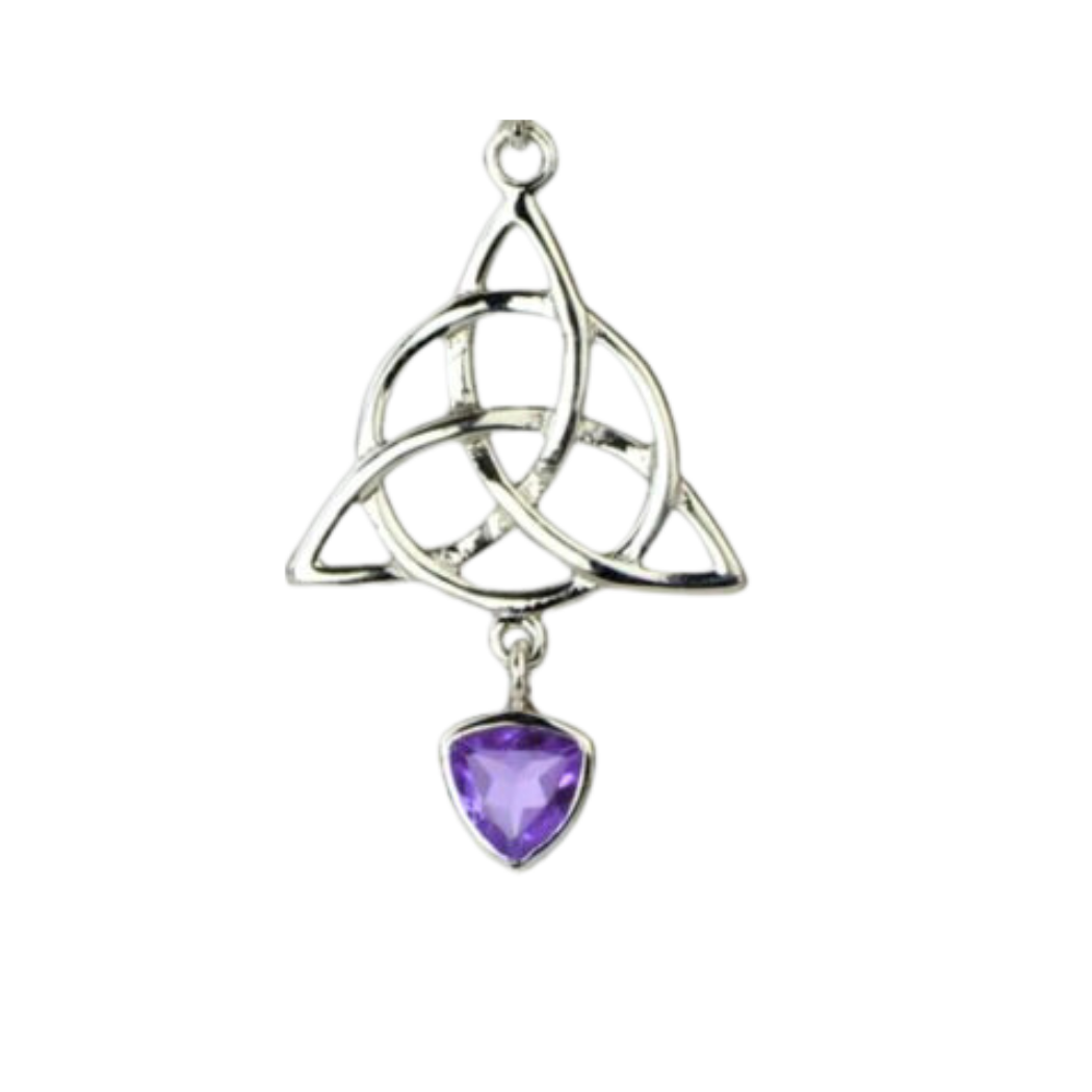 Amethyst Trinity  Pendant