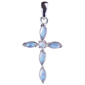 Moonstone Cross Pendant