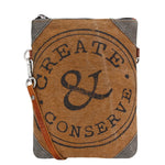 Create and Conserve Canvas Small Crossbody