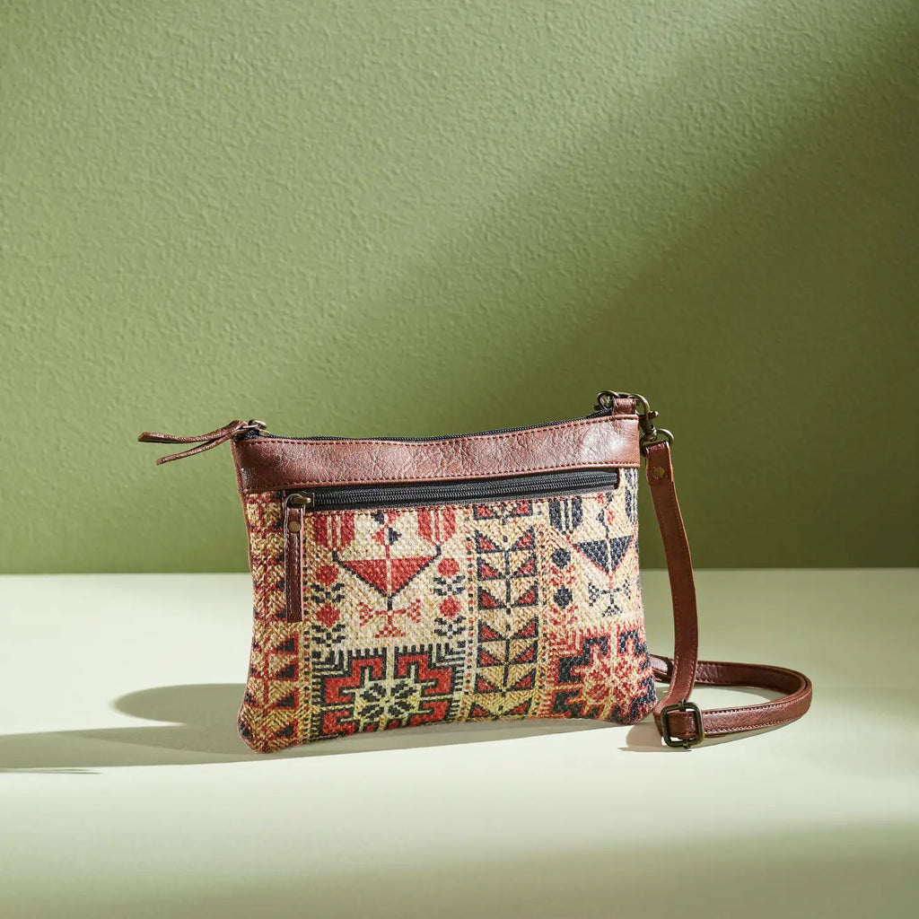 Lola Up-Cycled Canvas and Durrie Crossbody
