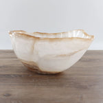 Banded Calcite Bowl 12"