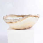 Banded Calcite Bowl 10"