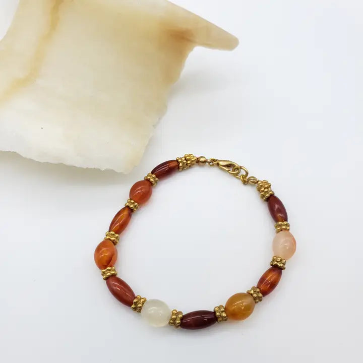 Fire Agate Bracelet