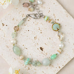 Mint Julep Czech Glass & Stone Bracelet