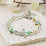 Mint Julep Czech Glass & Stone Bracelet