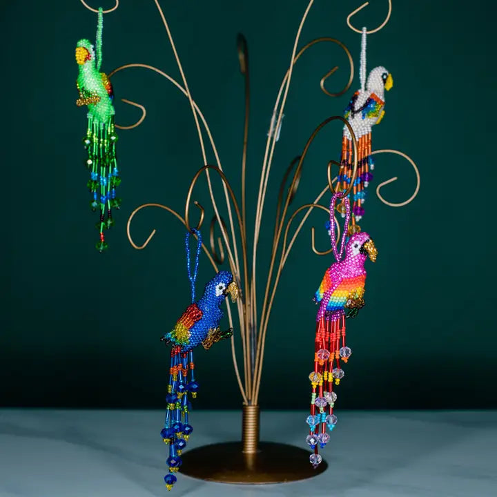 Beaded Parrot Ornament