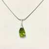 Peridot Raindrop Pendant