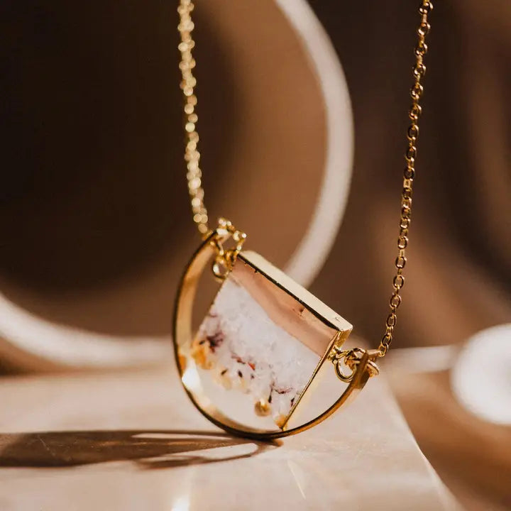 Citrine Slice Necklace