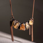 Bronze Citrine Organic Necklace
