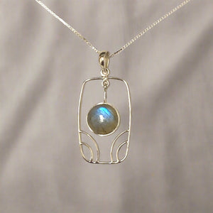 New Moon Labradorite Pendant