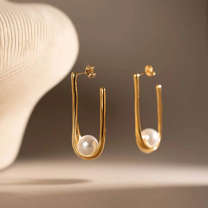 Pearl Sling Earrings