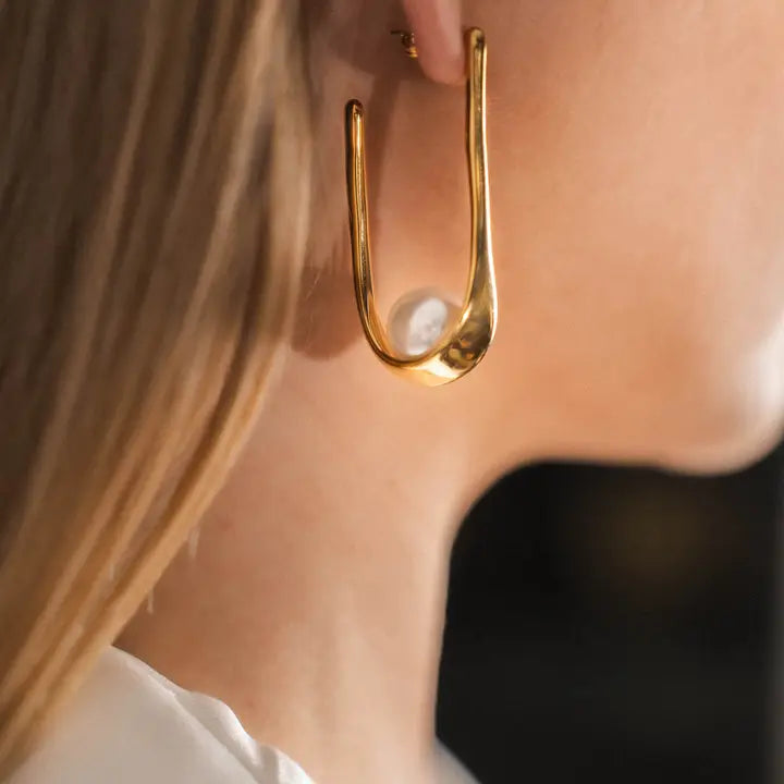 Pearl Sling Earrings