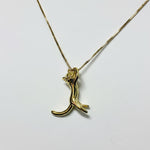 “Just Hang in There” Cat Pendant 18k Gold over Sterling Silver