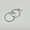 Petite Silver Hoop Earrings