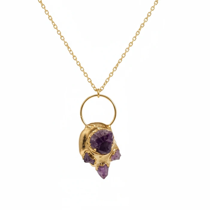 Natural Amethyst Necklace