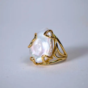Open Pearl Ring
