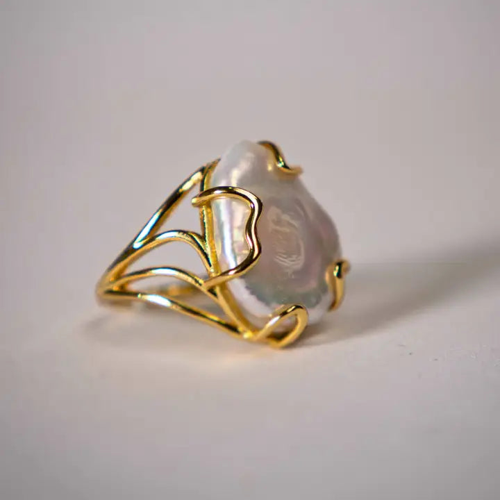 Open Pearl Ring