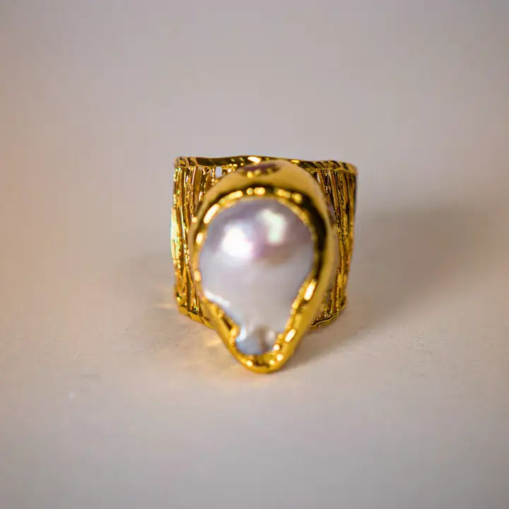 Baroque Pearl Ring