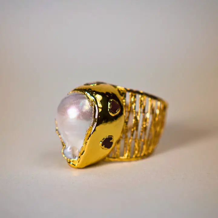 Baroque Pearl Ring