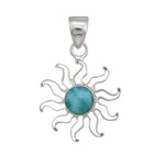 Larimar Sun Pendant