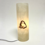 Onyx Cylinder Lamp 12"
