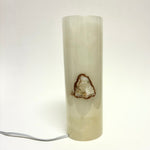 Onyx Cylinder Lamp 12"