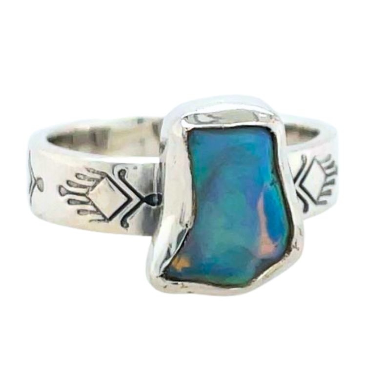 Opal Freeform Ring