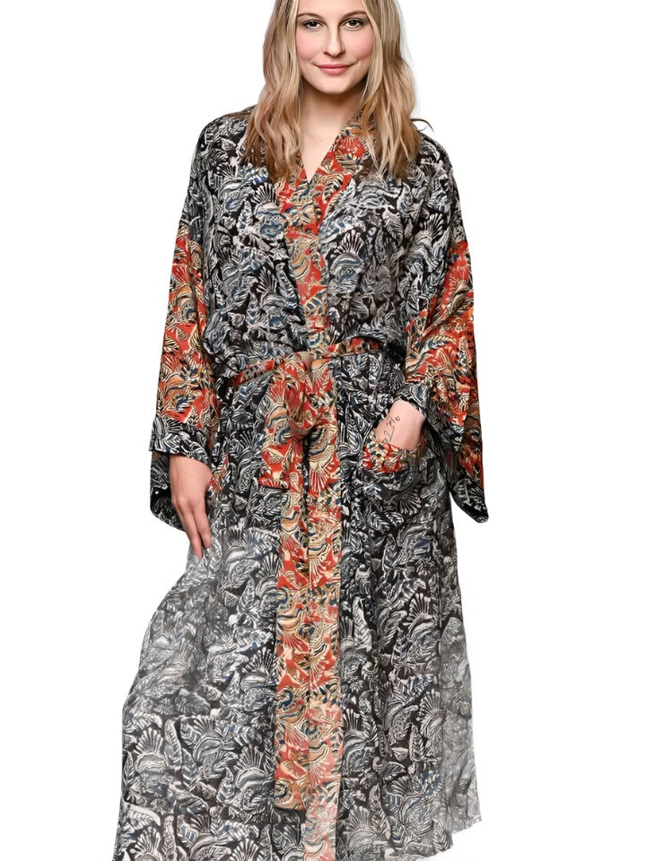 Kalamkari Kimono Robe