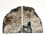 Geode Agate Bookends Black