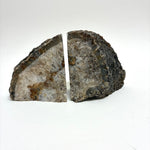 Geode Agate Bookends Brown